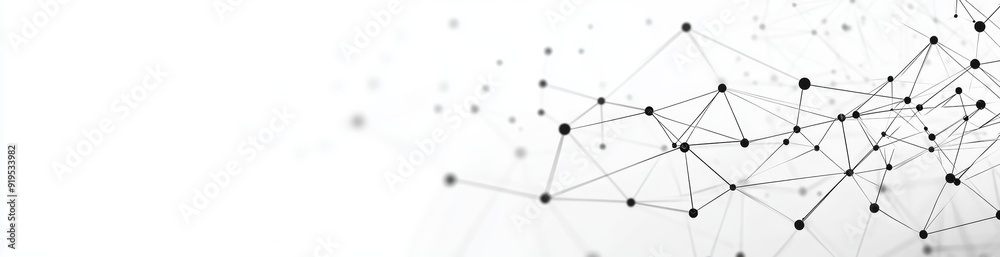 Poster global network connection. abstract geometric backdrop with connected dots and lines. communication 