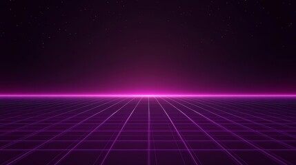 Futuristic 80s Sci-Fi Background. Digital Cyber Surface. Suitable for design in the 80s style