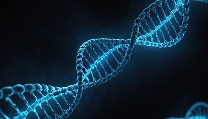Dna strand symbolizes the intersection of digital technology and scientific discovery 15