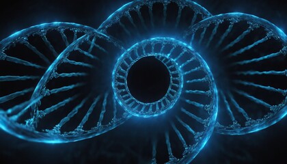 Dna strand symbolizes the intersection of digital technology and scientific discovery 8
