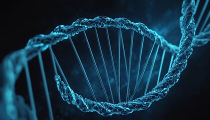 Dna strand symbolizes the intersection of digital technology and scientific discovery 7