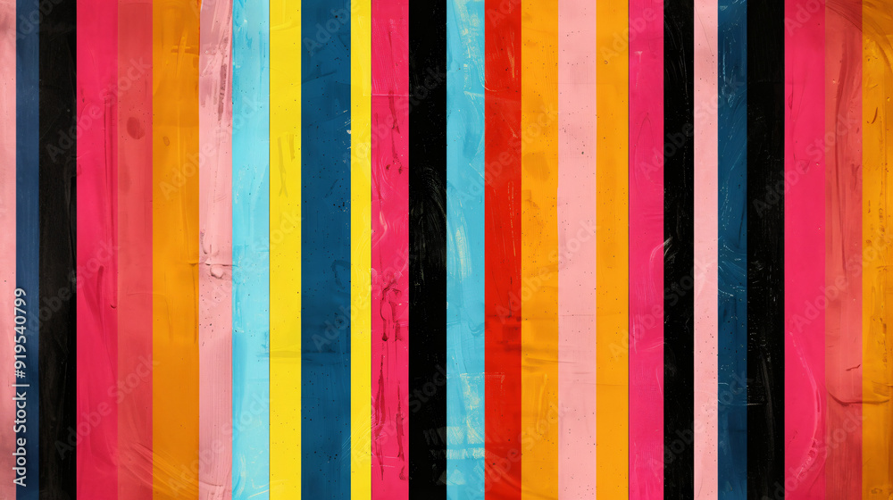 Aufkleber vibrant stripes creating a textured design, ideal for an artistic backdrop