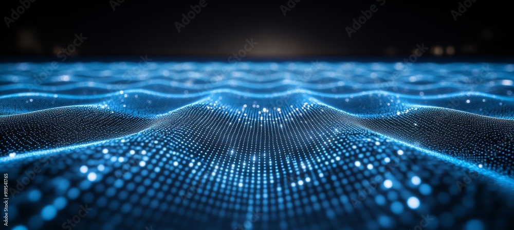 Aufkleber Structure of the network connection of points and lines. Data technology. Digital background. 3D rendering.