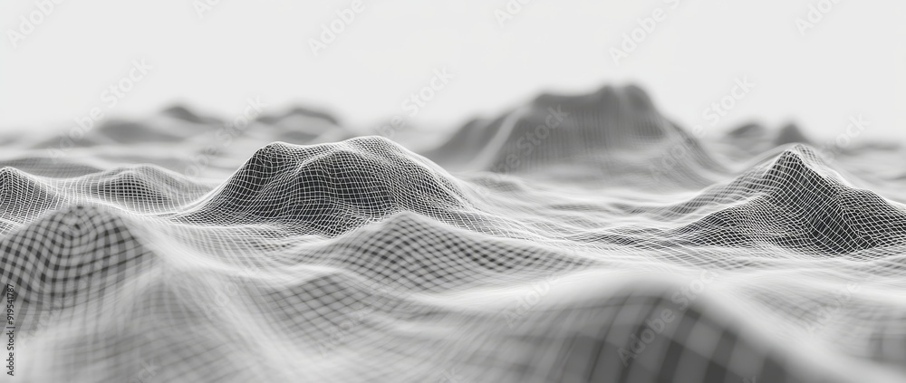 Aufkleber infinite digital background. connection structure in a network. big data. futuristic abstract wave. 