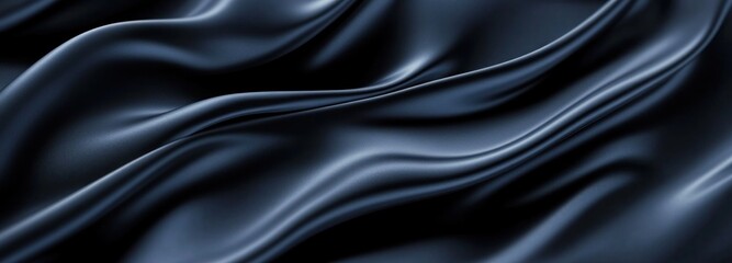Obraz premium Abstract Texture of Deep Blue Draped Fabric