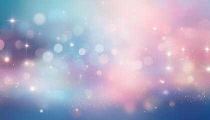 ethereal bokeh background soft pastel blues and pinks twinkling starlike lights dreamy canvas texture