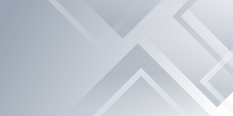 Fototapeta premium Abstract minimal geometric white and gray triangle background design. Abstract gradient color background poster with dynamic shape technology ,business, brochure ,website flyer, vector illustration.