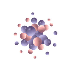 Splash from colored balloons. Abstract background. Design element. Eps 10