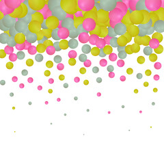 Pastel bright and colorful plastic balls background texture. Colorful background, pastel color background or wall paper. Beautiful pastel background images. Eps 10