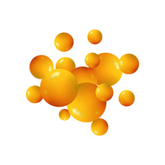 Pearls fall beautifully. Luxury white yellow pearl. Pile of pearls on the white background. Beautiful abstract background with pearls. Background of pearl. Eps 10