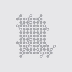 Metaball, Connected Dots, Circles Pattern, Texture Element. Vector illustration design. Eps 10