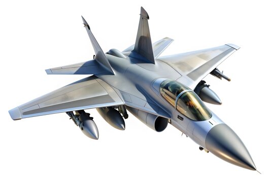 Su-35 is a Russian multipurpose super maneuverable fighter with a controlled thrust vector on a white background. Vector image.

