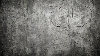 Fototapeta premium Fissured and Broken Cement Photo