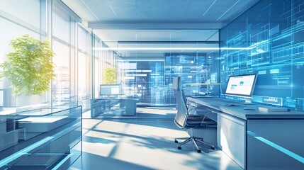 Innovative business processes driven by advanced technology in a smart office