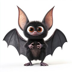 Fototapeta premium 3D Cartoon Cute Funny Bat