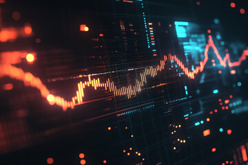 Fototapeta premium Stock Market Data Analysis