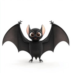 Fototapeta premium 3D Cartoon Cute Funny Bat