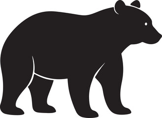 Bear silhouette vector illustration design