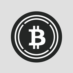 New crypto coin WBTC. Vector icon cryptocurrency. Vector illustration. Token backed. Favicon.
