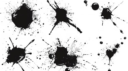 Big set of blots and vector abstract elements