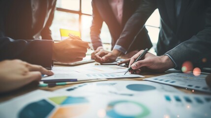 Obraz premium A team of diverse professionals working together