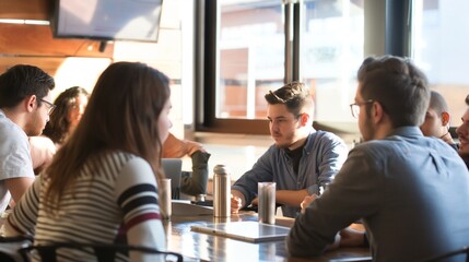 Fototapeta premium A team of analysts studying consumer behavior data to identify potential target markets