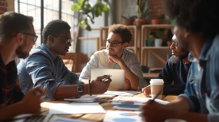 A team of analysts studying consumer behavior data to identify potential target markets