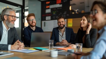Fototapeta premium A team of analysts studying consumer behavior data to identify potential target markets