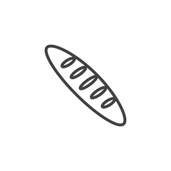 French baguette line icon