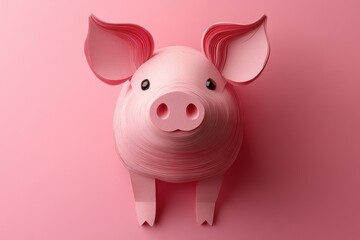 Pig Paper Art Design