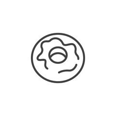 Doughnut line icon