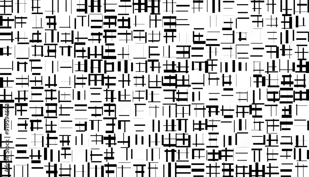 Aufkleber black and white abstract pixel effect pattern for background and jersey design. fully editable vecto