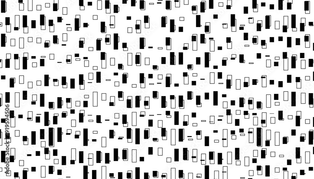 Poster black and white abstract geometric pattern. modern texture vector format. design element.