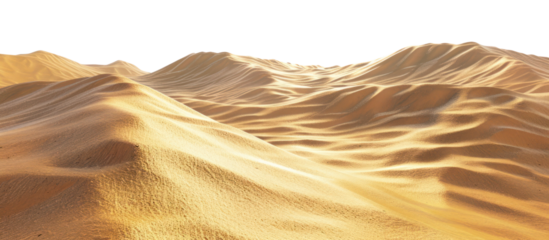 PNG Golden desert dunes under sunlight