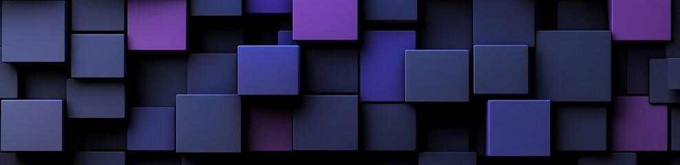 Obraz premium 3D rendering of purple and black on a contemporary technical background.