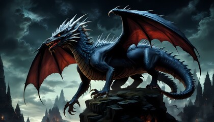 Dragon in the fantasy world