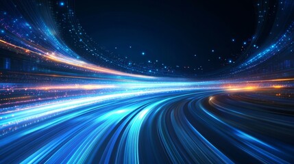 Background with light lines in blue and blue