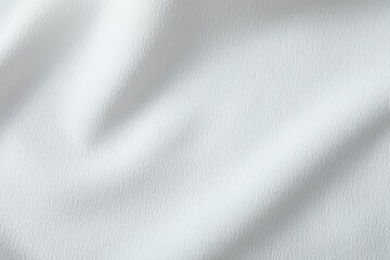 Fototapeta premium Texture of white fabric as background, top view