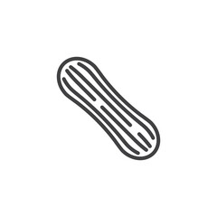 Eclair line icon