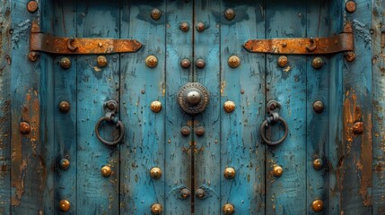 Old Wooden Door with Intricate Details