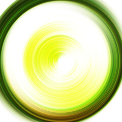 Colorful radial motion effect. Abstract rounded background. Color curves and sphere.