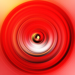 Colorful radial motion effect. Abstract rounded background. Color curves and sphere.