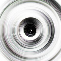 Colorful radial motion effect. Abstract rounded background. Color curves and sphere.