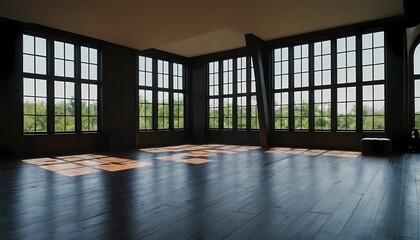Fototapeta premium Empty Modern Office Space Interior, space, living room, indoor 8
