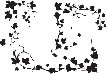  Ivy Plant  Abstract Silhouette Vector Graphics Pack