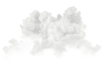 Peace mass clouds isolated on transparent backgrounds 3d rendering png