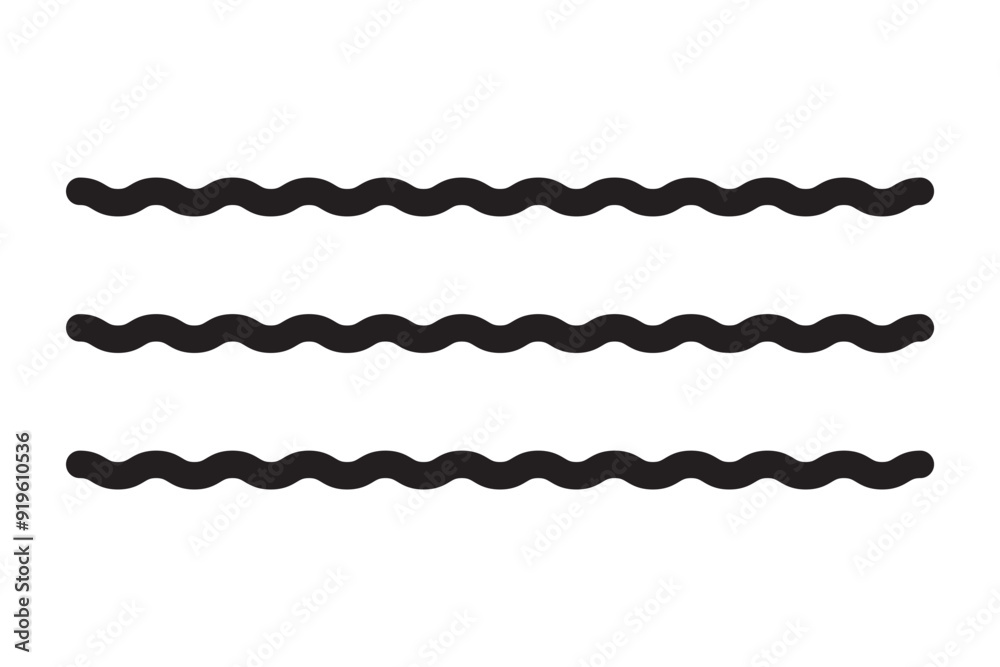 Canvas Prints wave icon vector. simple wave sign
