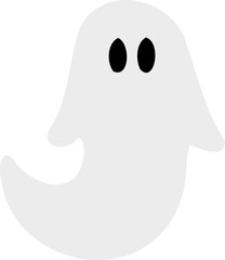 Simple Sheet Ghost, Halloween Illustration 