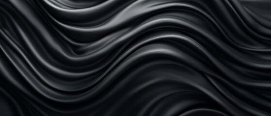 Obraz premium Black background with wavy lines repeating in the center