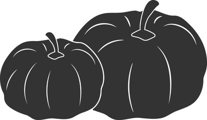 Pumpkin Vector Graphic, Fall Vegetable 